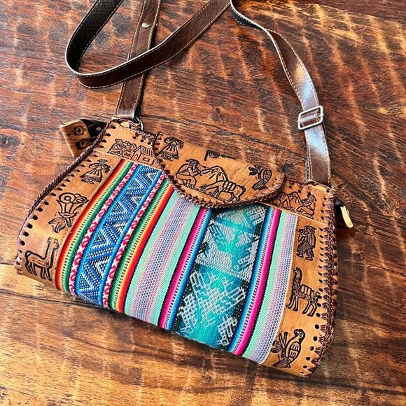 Handmade Handbags - Peruvian Handmade Souvenir Shoulder Bag